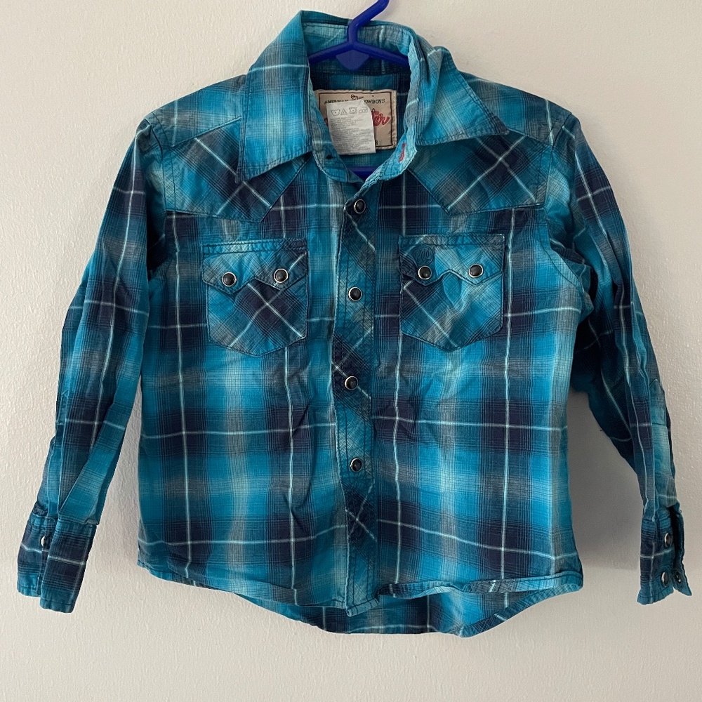 Wrangler toddler pearl snap